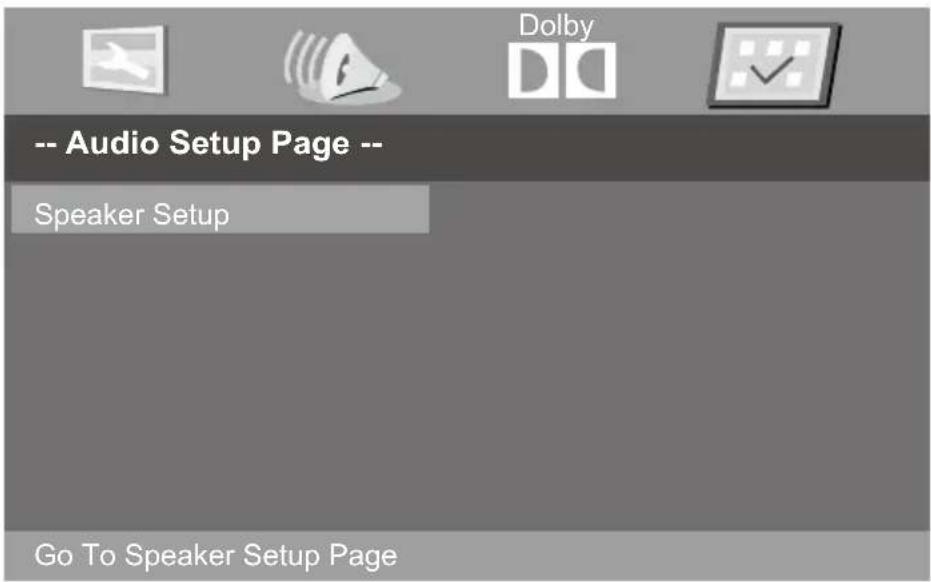 Tecovision LED32CHRDWHBD - Customizing the AUDIO SETUP Settings - 1