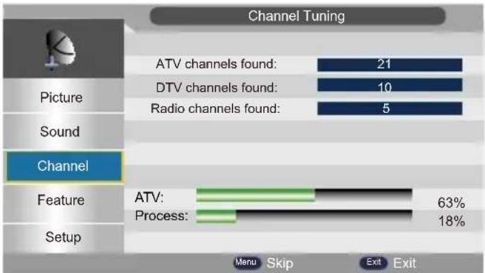 Tecovision LED32CHRDWHBD - Auto Search - 3