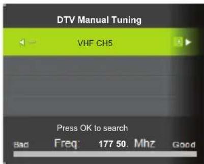 Tecovision LED19AHRLCBC - DTV Manual Tuning - 1