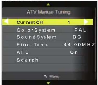 Tecovision LED19AHRLCBC - ATV Manual Tuning - 1