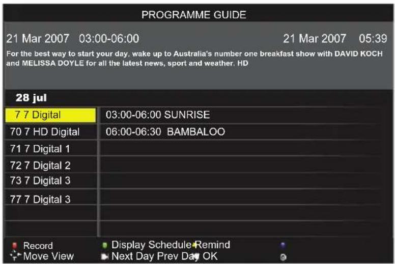 Tecovision LED19AHRLCBC - Electronic Progrm Guide (EPG) - 1