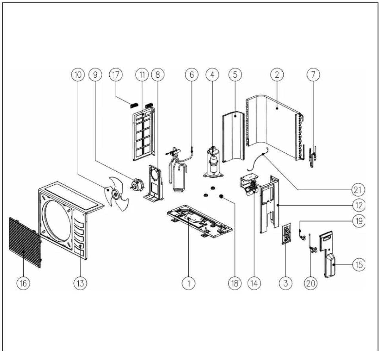 Acson A5WM 07G-GR - EXPLODED VIEW AND PARTS LIST - 10