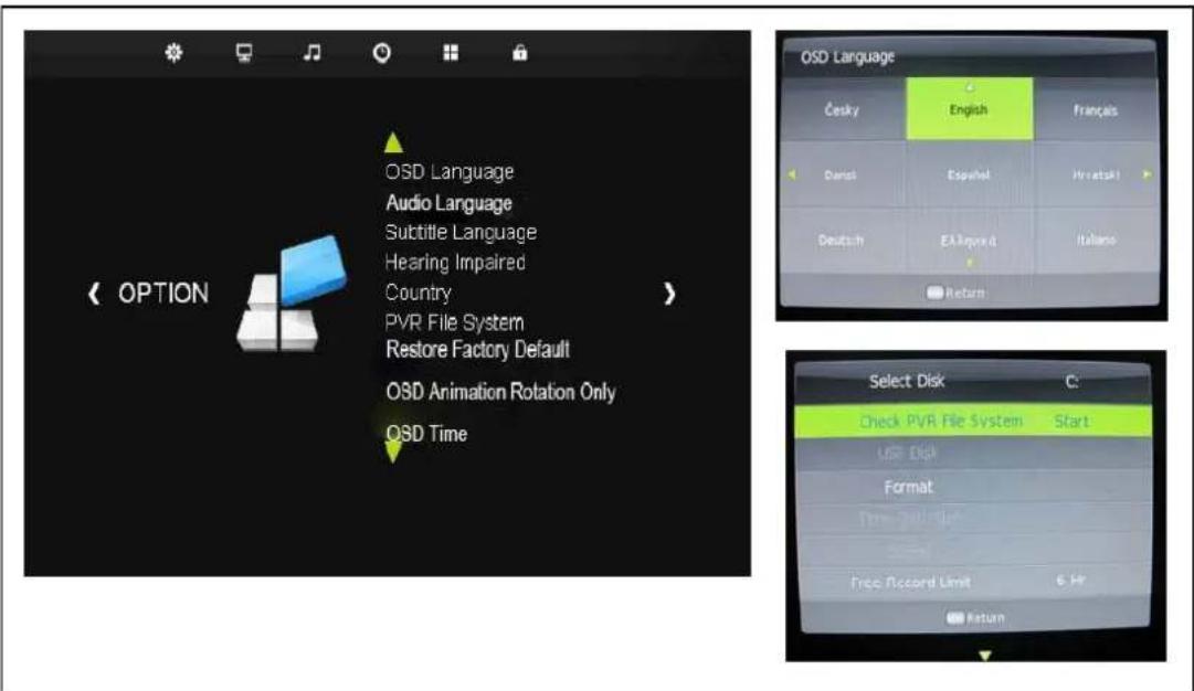 AquaSound ASV2769B - Option Menu - 1