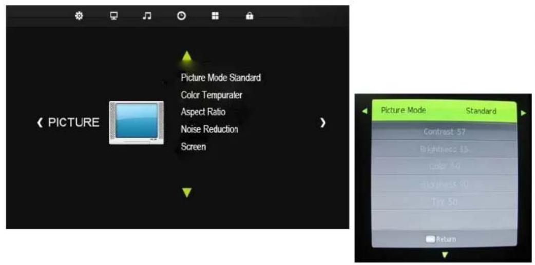 AquaSound ASV2769B - Picture Menu - 1