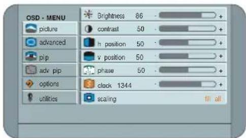 Swedx XV 1 19 TV - How to navigate the OSD menu? - 1