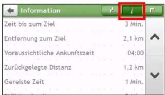 Information Zeit bis zum Ziel 3 Min. Entfernung zum Ziel 2,1 km Voraussichtliche Ankunftszeit 04:00 Zurückgelegte Distanz 1,2 km Gereiste Zeit 1 Min.