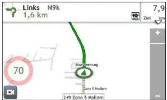 Links N9k 1,6 km 7,9 Ziel km 70 Asleenweg Zone 5 Mollen 249 Zone 5 Mollen