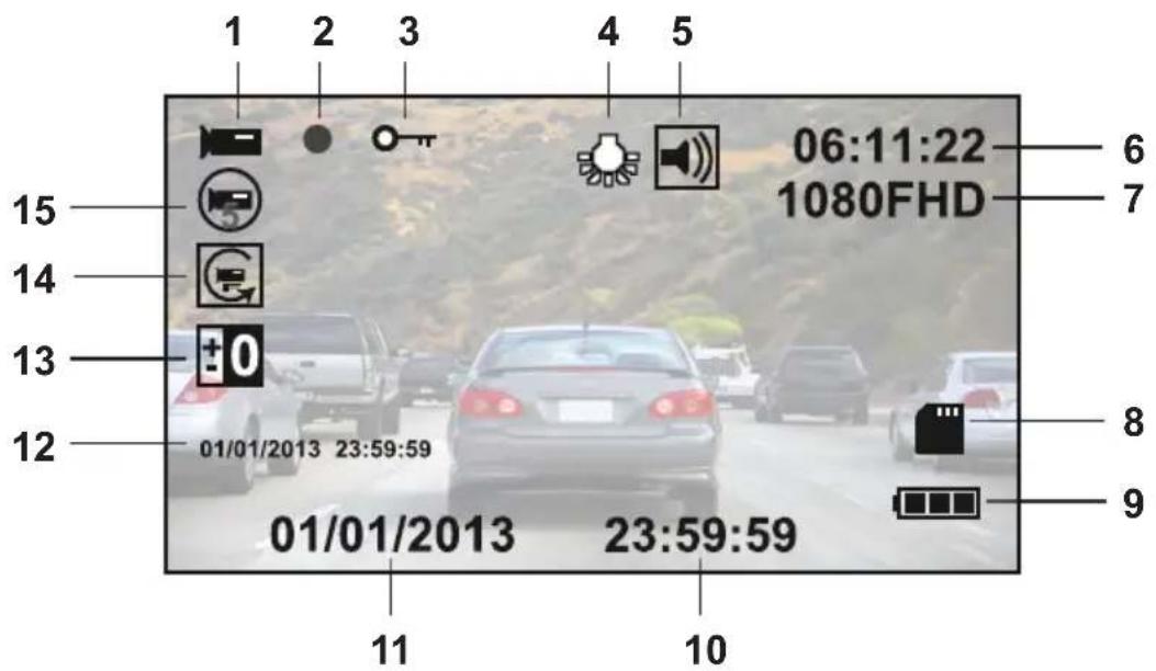 Nextbase In-Car Cam 220 - VIDEOMODUS - 1
