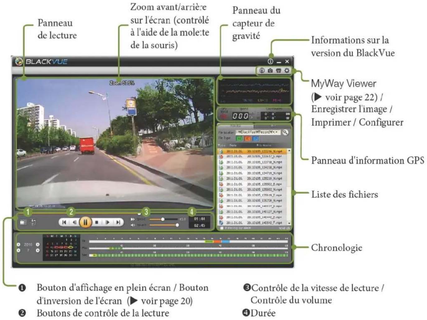 BlackVue DR380-HD - Lecture de vidéos sur PC - 9