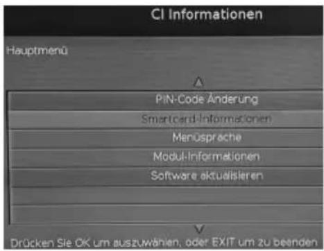 XORO HRK 8760 CI+ - CI/Cl+ Modul Einstellungen - 1
