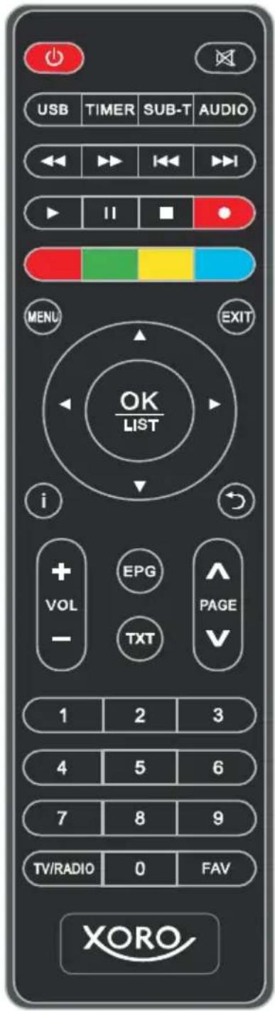 XORO HRK 8760 CI+ - Fernbedienung - 1