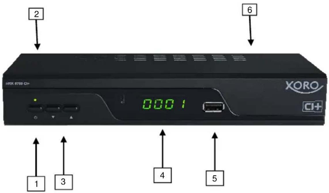XORO HRK 8760 CI+ - Hinweise: - 1