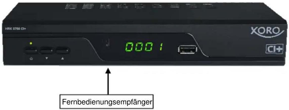 XORO HRK 8760 CI+ - Einlegen der Batterie und Operationsradius - 2