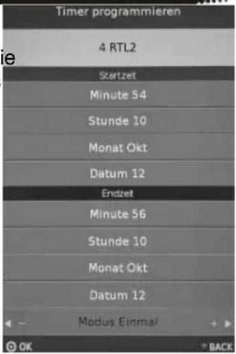 XORO HRK 8760 CI+ - Timeraufnahmen programmieren - 1