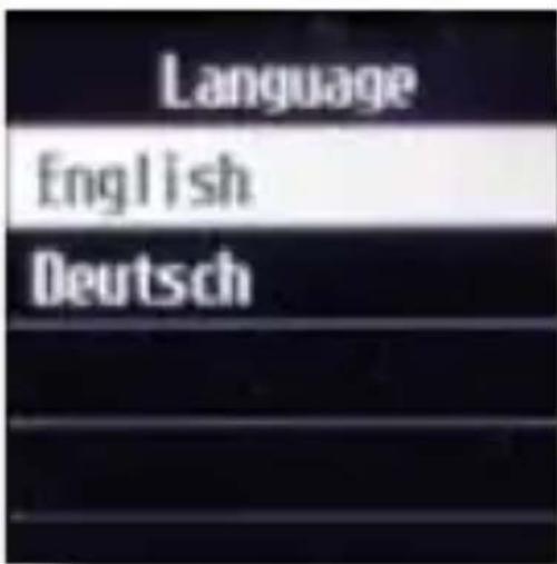 Language English Deutsch
