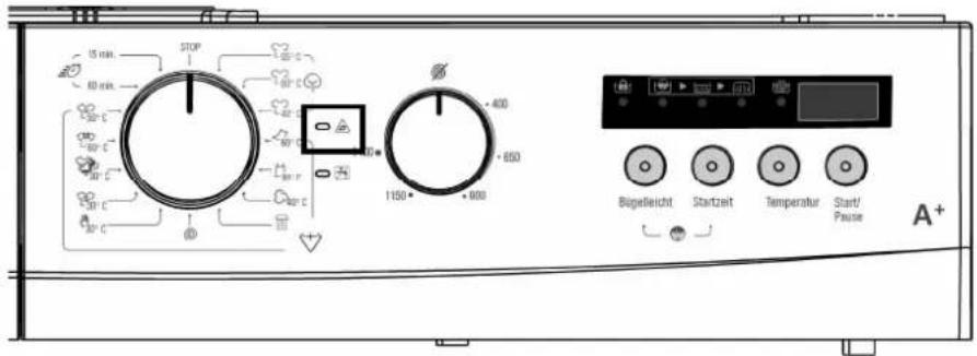 Luxor WM 1447 R6 A plus - KAPITEL -7: WARNSYMBOLE Warnung Pumpenfilter verstopft - 2