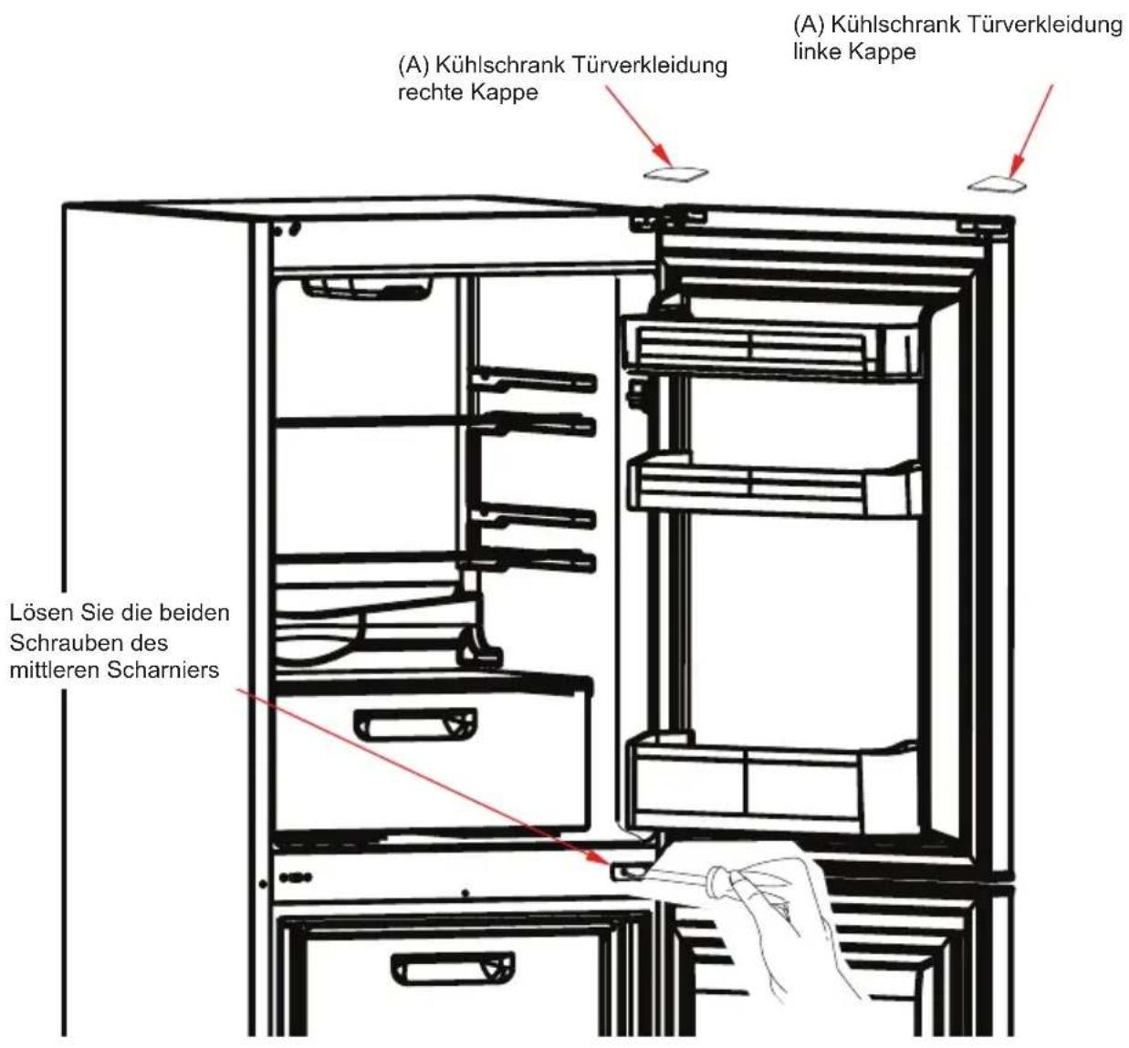 Luxor KG 272 - Türanschlag wechseln - 1