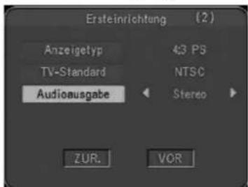 JGC TFT 800 - Den Audio Ausgang wählen (Audio Ausgabe) - 1