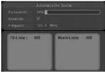 JGC TFT 800 - Den automatischen Programmsuchlauf starten – Schritt 1 - 2