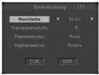 JGC TFT 800 - Die Menüfarbe einstellen - 1
