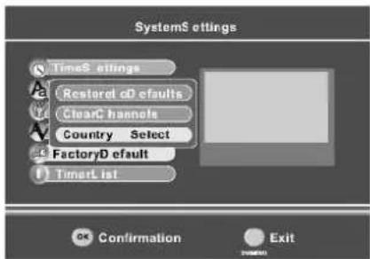 GERICOM L2308DV - Systems ettings - 3