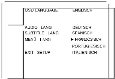 GERICOM L2308DV - MENÜSPRACHE - 1