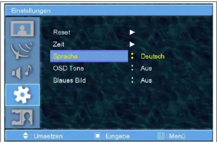 GERICOM GTV4281 - Language wählen und das - 1
