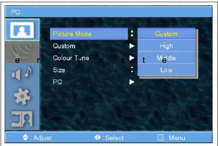 GERICOM GTV4281 - Sound Select (Klangauswahl) - 4
