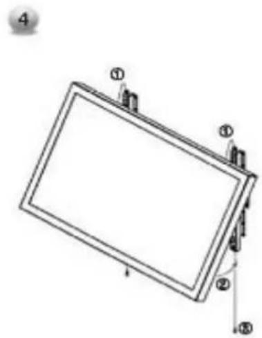 GERICOM GTV4270 - Installation des Bildschirms - 2