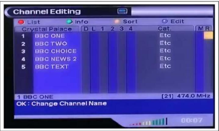 GERICOM GTV4280 - Channel List (Kanalliste) - 1