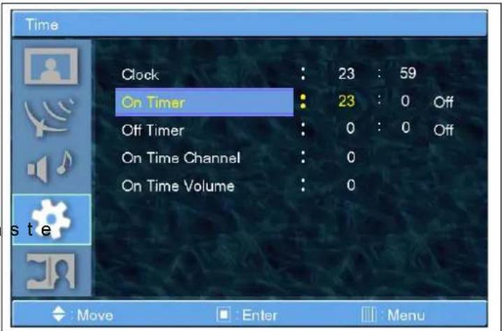 GERICOM GTV4280 - Time - On Timer (Einschaltzeit) - 1