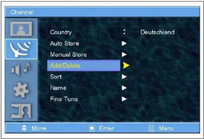 GERICOM GTV4280 - Add/Delete (Hinzufügen/Löschen) - 1