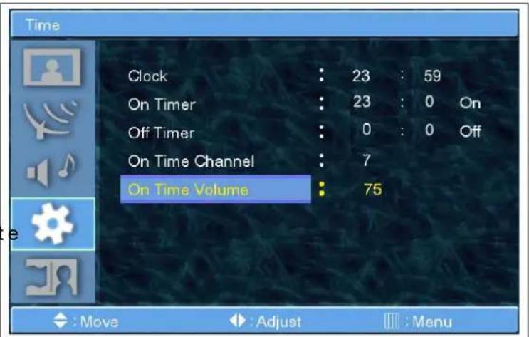 GERICOM GTV3201 - Time - Off Timer (Ausschaltzeit) - 5