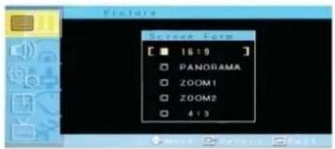GERICOM GTV2702 - Screen Format (Bildschirmformat) - 8