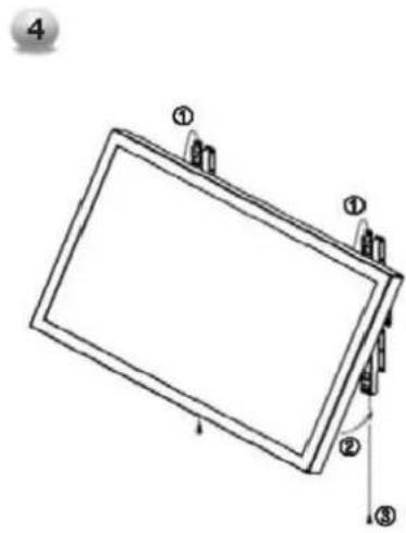 GERICOM GTV2702 - Installation des Bildschirms - 2