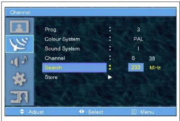 GERICOM GTV3004 - Manuelles Speichern - Suche - 3
