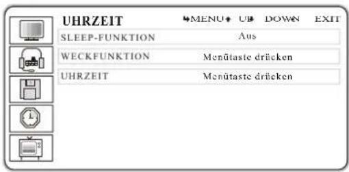 GERICOM GTV2600 - Einstellen von Uhrzeit, automatischer Ausschalt- und Einschaltzeit. - 1