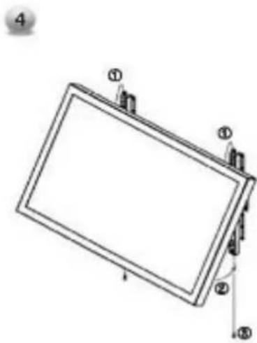 GERICOM GTV4290 - Installation des Bildschirms - 2