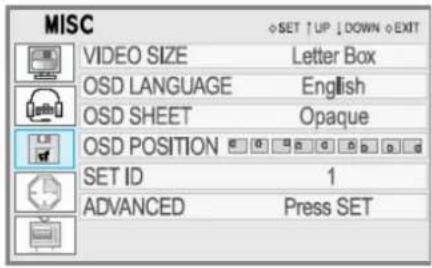 GERICOM GTV4210 - Weitere Einstellungen (TV u. VIDEO u. PC) - 1
