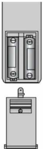 GERICOM GTV4210 - Einlegen der Batterien - 2