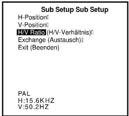 GERICOM GTV2000 - WAHL DER EINGANGSSIGNALE: - 6