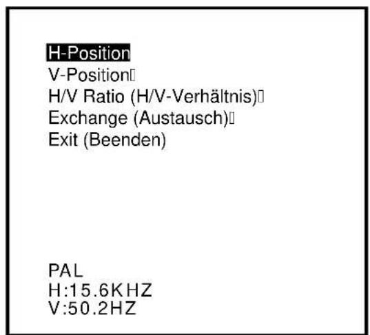 GERICOM GTV2000 - WAHL DER EINGANGSSIGNALE: - 4