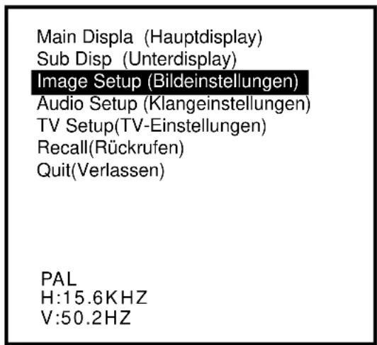 GERICOM GTV2000 - WAHL DER EINGANGSSIGNALE: - 11