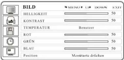 GERICOM GTV3003 - XV.Einstellen der Bildanzeige über den Analog RGB(PC) /DTV(YPbPr) Eingang - 2