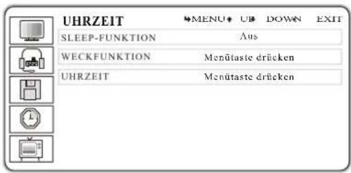 GERICOM GTV3003 - Einstellen von Uhrzeit, automatischer Ausschalt- und Einschaltzeit. - 1