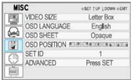 GERICOM GTV25 - OSD SHEET - 4