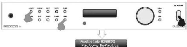 Audiolab 8200DQ - Restoring Factory Defaults - 2