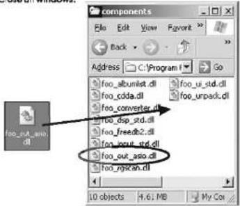 Audiolab 8200DQ - To install the ASIO plugin into Foobar: - 2