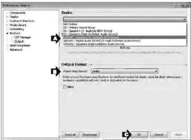 Audiolab 8200DQ - 9e: Using Foobar with WASAPI in Windows 7 and Windows Vista - 4