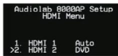 Audiolab 8000AP - HDMI Setup - 1